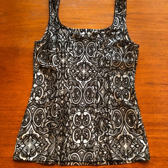 White House Black Market Metallic Top - Picture 2 of 6